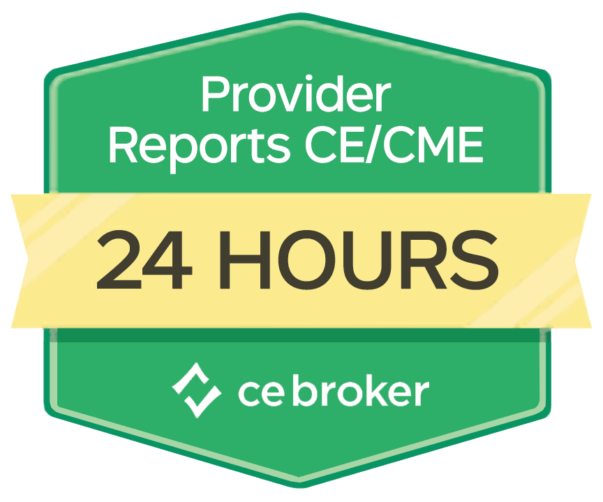 CE Broker Reporting Badge 7 Days