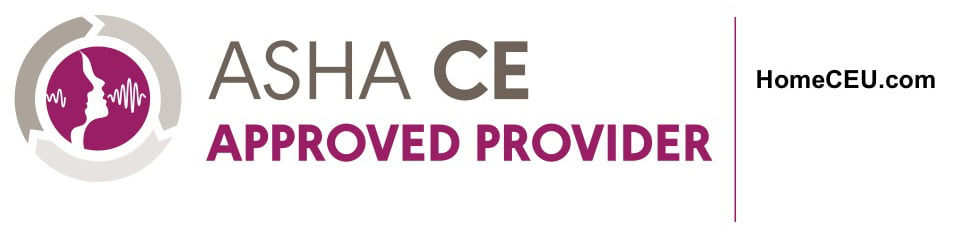 ASHA Approved SLP CE Provider